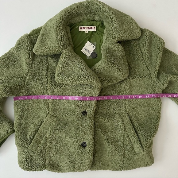 Free People Women’s Green Cozy Jacket Size S - Picture 14 of 16